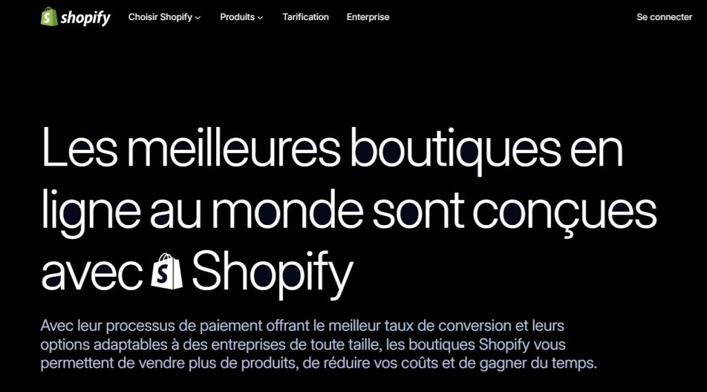 Création boutique en ligne Shopify par Clickandstrategie